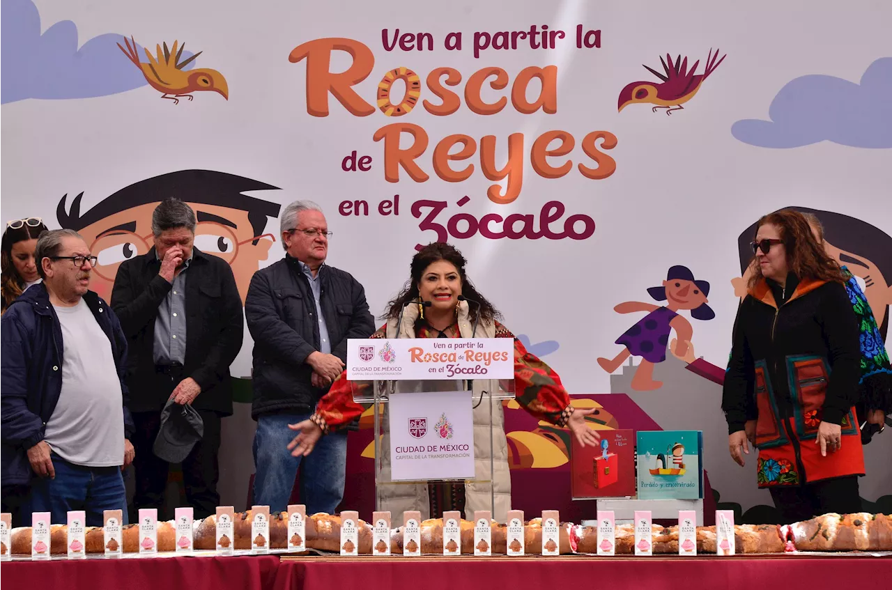 CDMX parte una Rosca de Reyes de 400 metros y 40 mil sonrisas