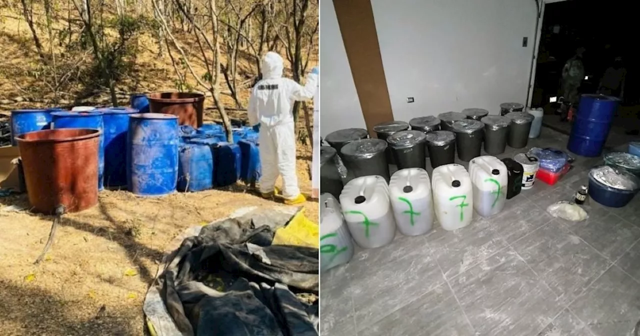 Personal de la Armada de México neutraliza laboratorio de drogas en Sinaloa