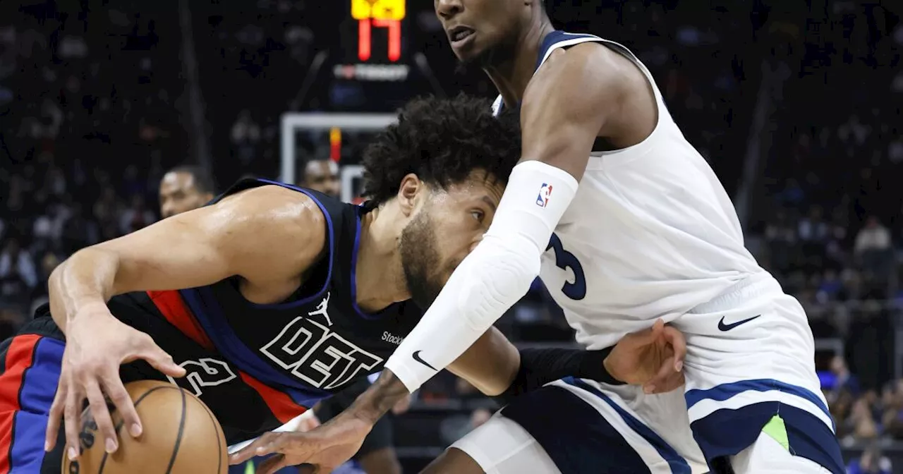 Cunningham Scores 40, Pistons Beat Timberwolves 119-105