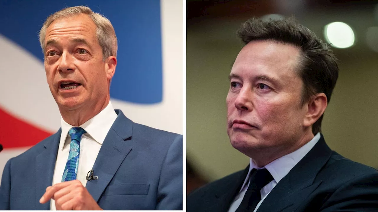  Nigel Farage hits back after Elon Musk called for him to be removed as Reform leader