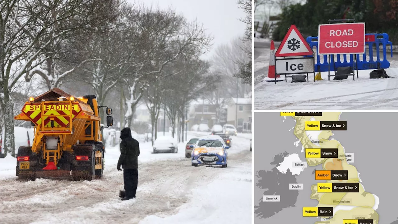 Heavy Snow and Freezing Rain Cause Travel Disruptions Across Britain and Ireland