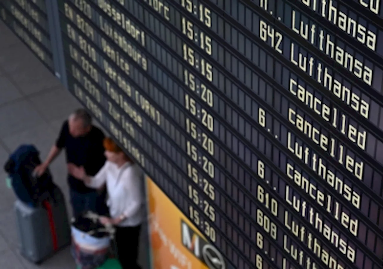 Frankfurt and Munich airports in Germany hit by over 150 flight cancellations as snow and black ice wreak havoc