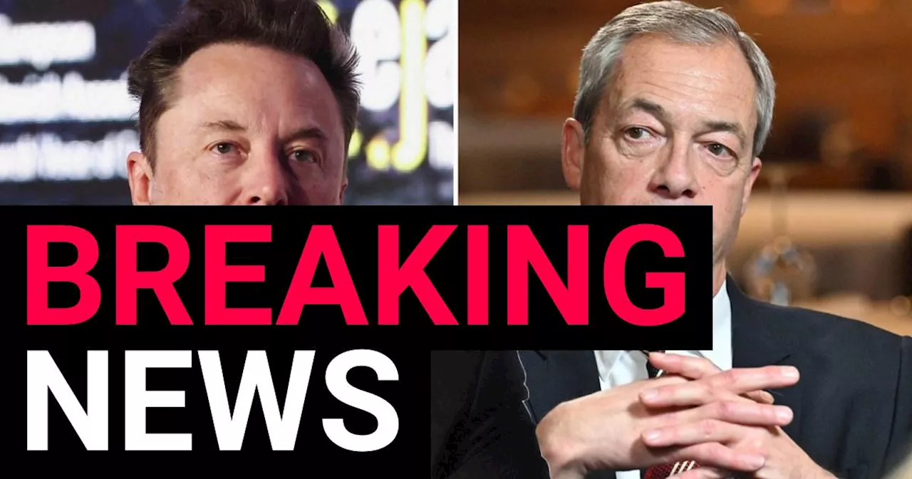 Elon Musk says Nigel Farage 'doesn't have what it takes' to be Reform UK leader