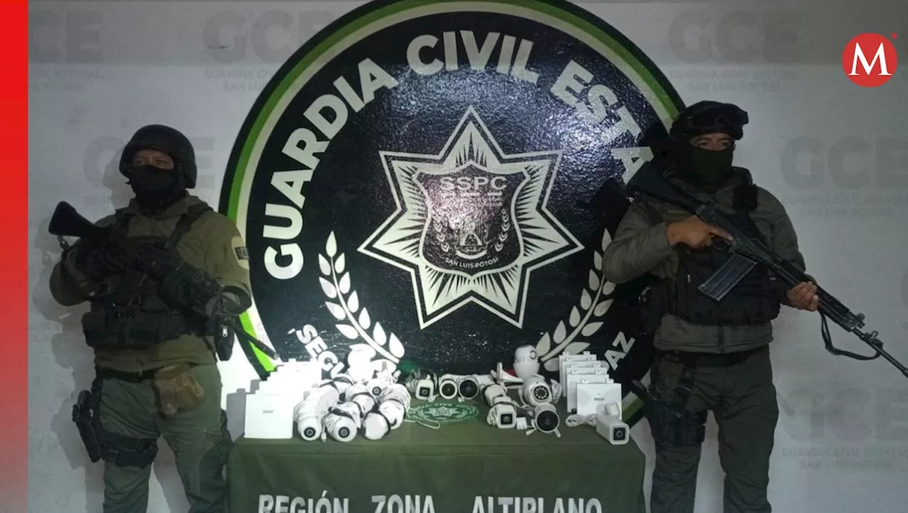 Desmantelan red de cámaras de vigilancia de delincuencia organizada en SLP