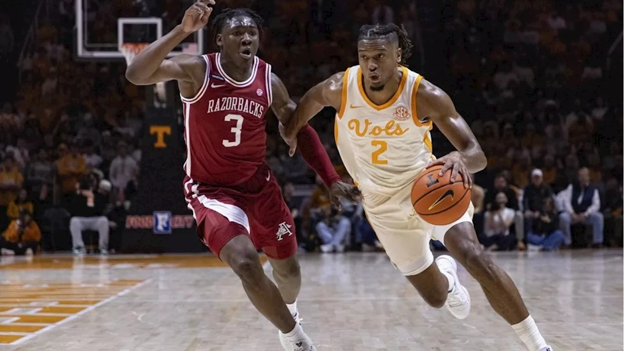 Lanier's 29 Points Lead No. 1 Tennessee to 76-52 Victory over Arkansas