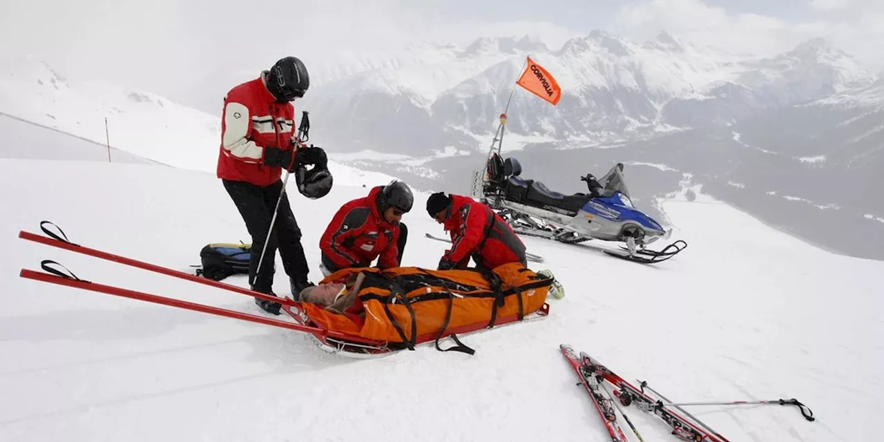 Schweiz: Rekord-Skiunfälle bringen Spitäler an Anschlag