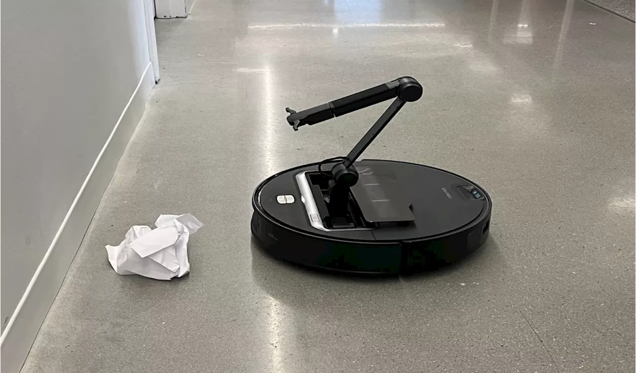 Roborock's AI-Powered Vacuum Cleaner Can Fold Its Arms to Remove Obstacles