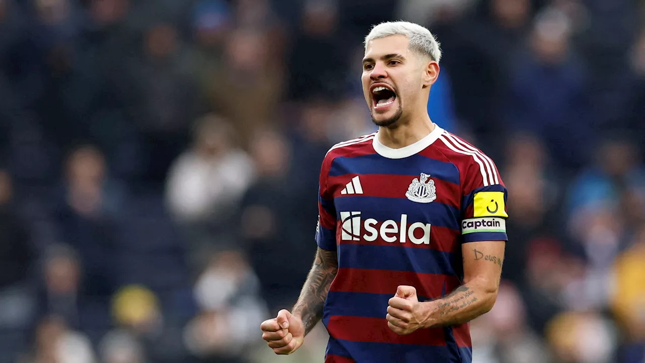 Captain Bruno Guimaraes absolutely loving it after leading Newcastle United to 6 in a row