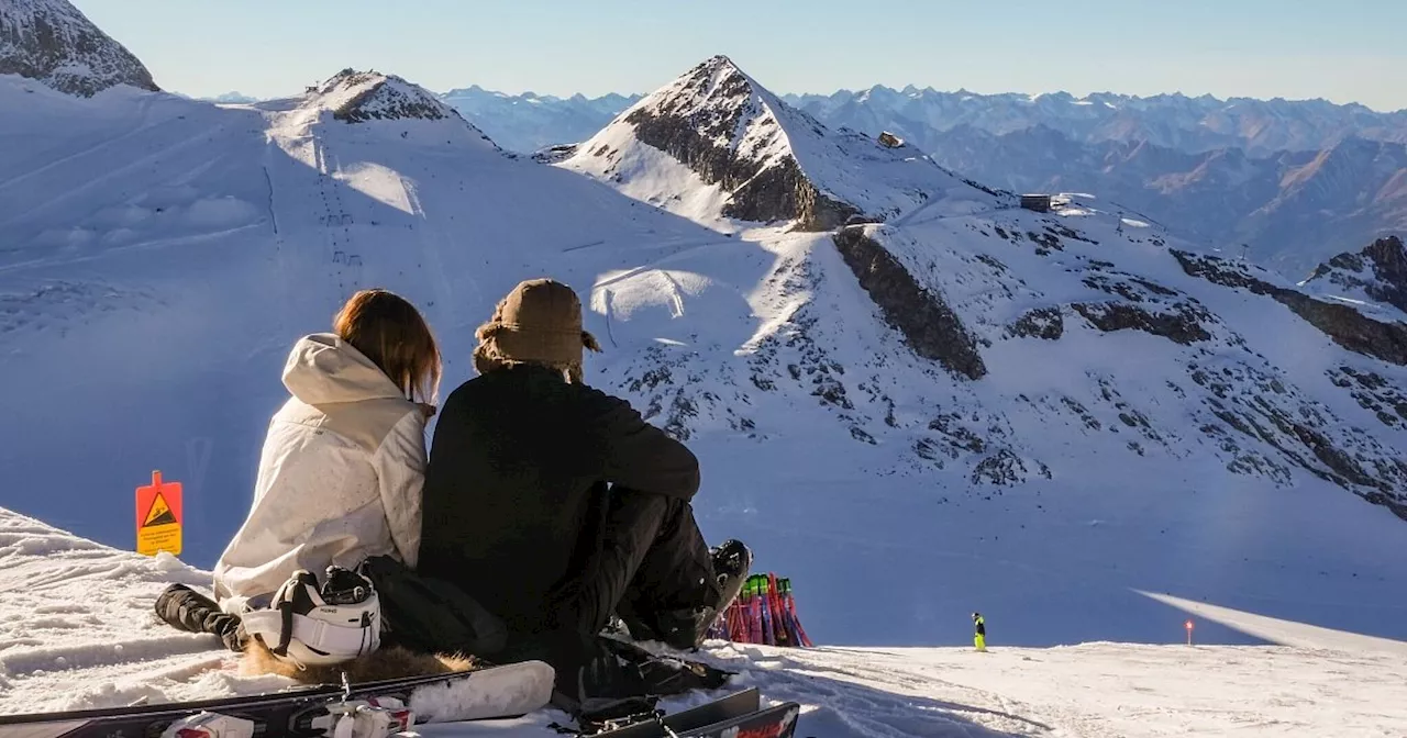 Skifahren auf einem Gletscher – ganzjährig möglich