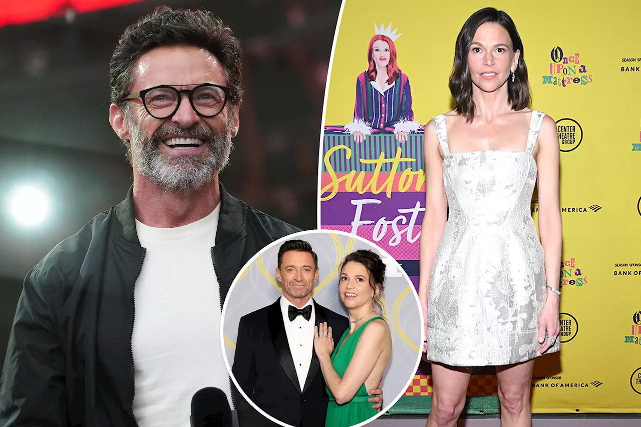 Hugh Jackman attends Sutton Foster's 'Once Upon a Mattress' show amid affair rumors