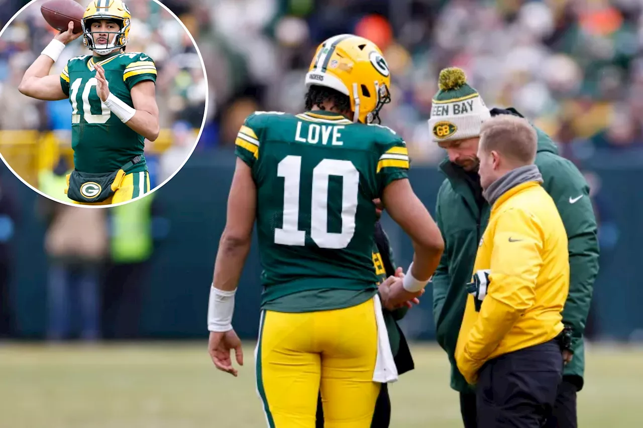 Jordan Love exits game with elbow injury in massive Packers concern ahead of NFL playoffs