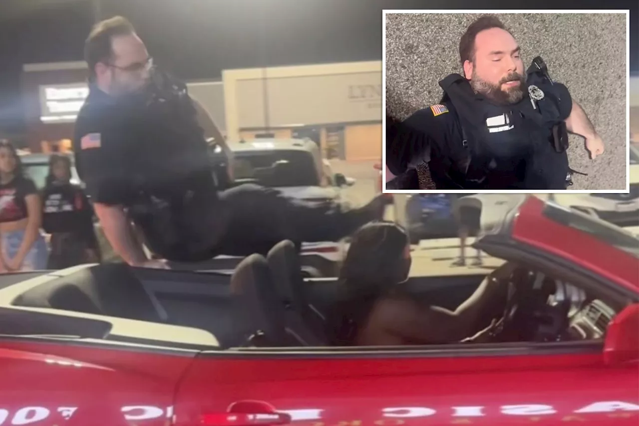 Mob Laughs as Cop Is Thrown From Car During Arrest in Texas