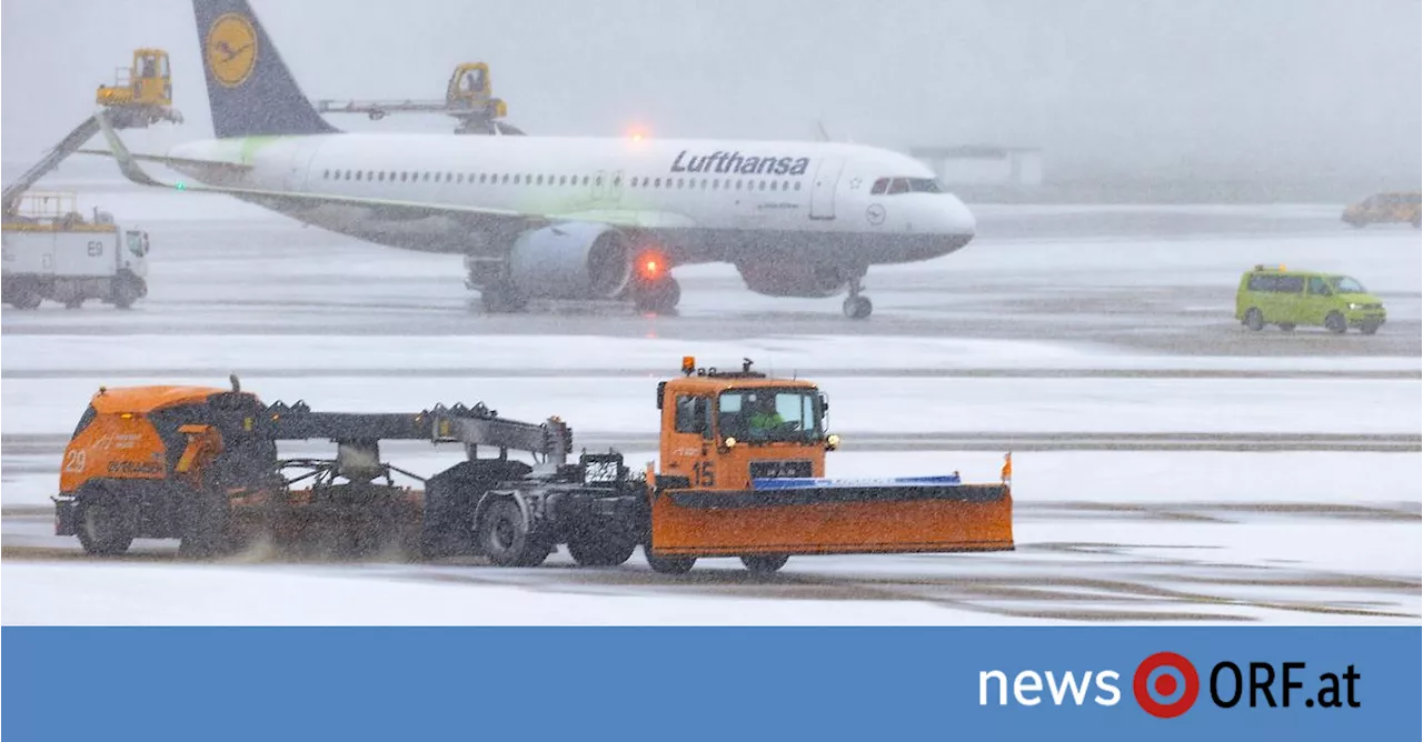 Winterwetter verursacht Flugverzögerungen in Europa