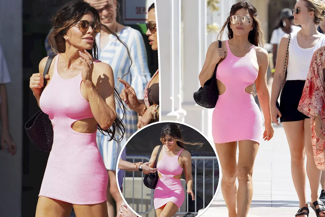 Lauren Sánchez sizzles in barely-there pink mini dress while shopping in St. Barts