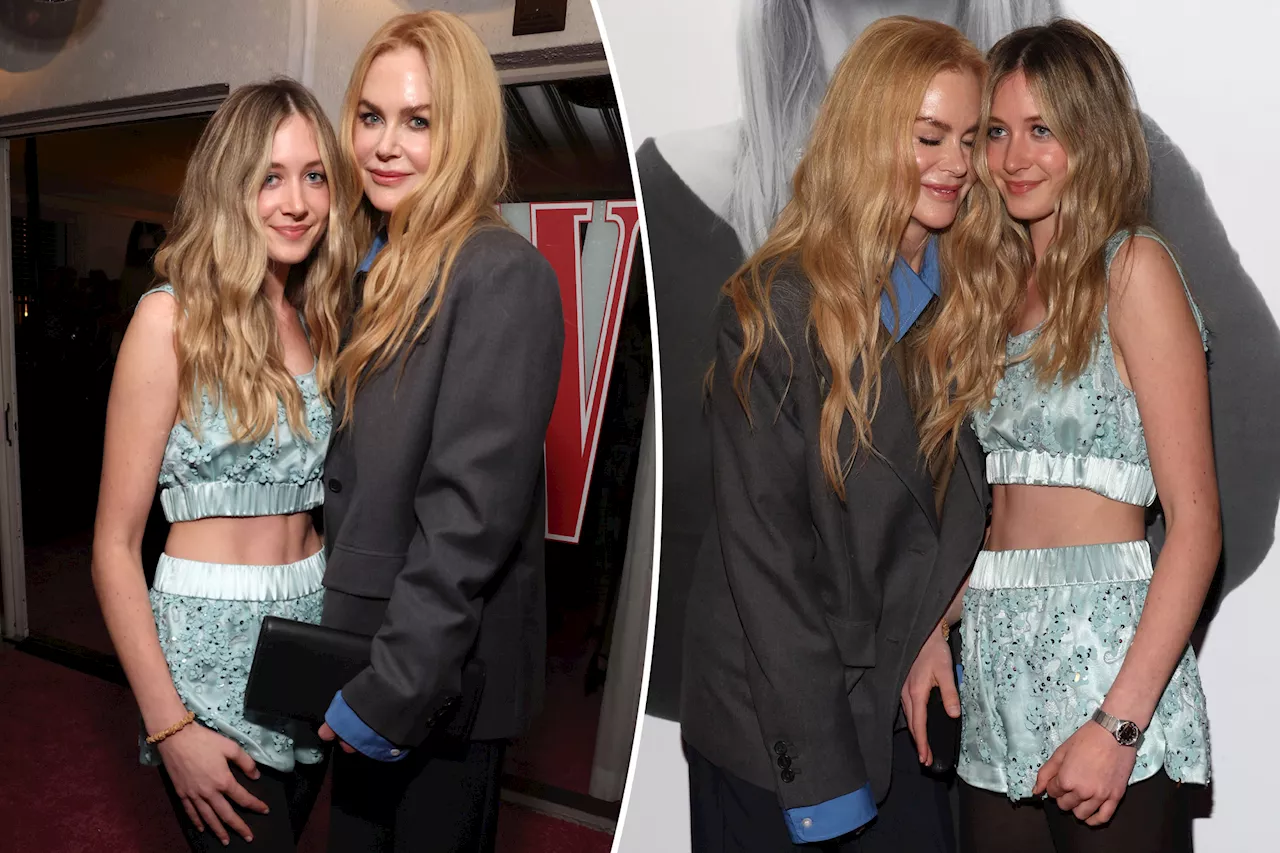 Nicole Kidman and Daughter Sunday Rose Slay at W Magazine’s Pre-Golden Globes Party