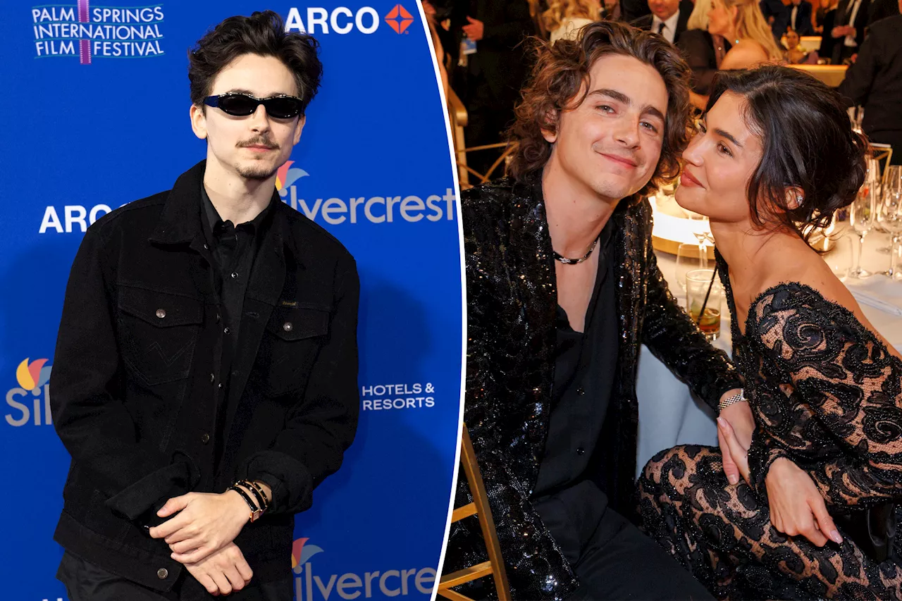 Timothée Chalamet dodges question about girlfriend Kylie Jenner during interview at the Palm Springs Film Festival