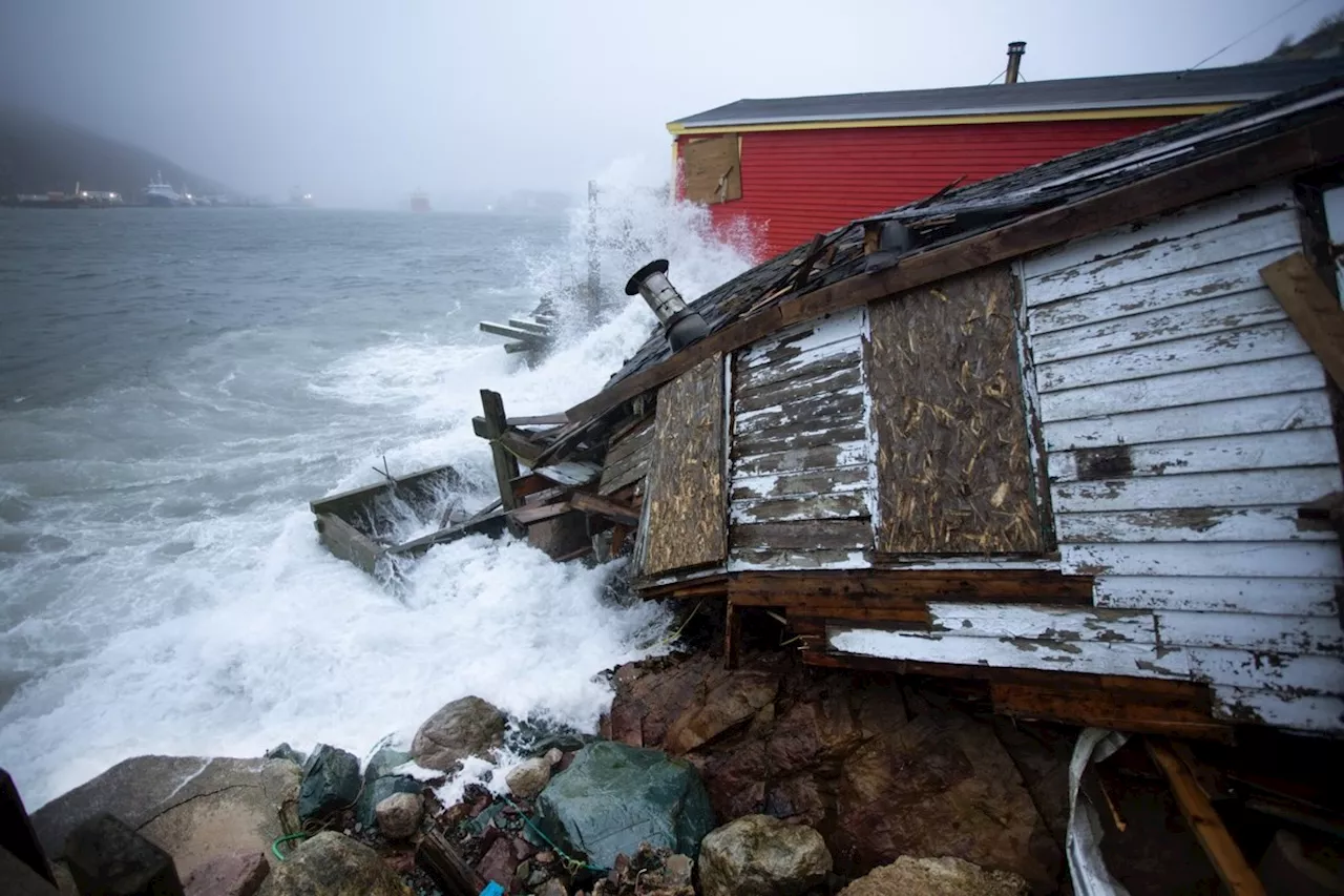 Powerful Winter Storm Ravages Newfoundland Coast