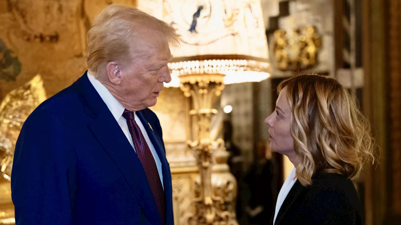 Giorgia Meloni visita a Donald Trump en Florida