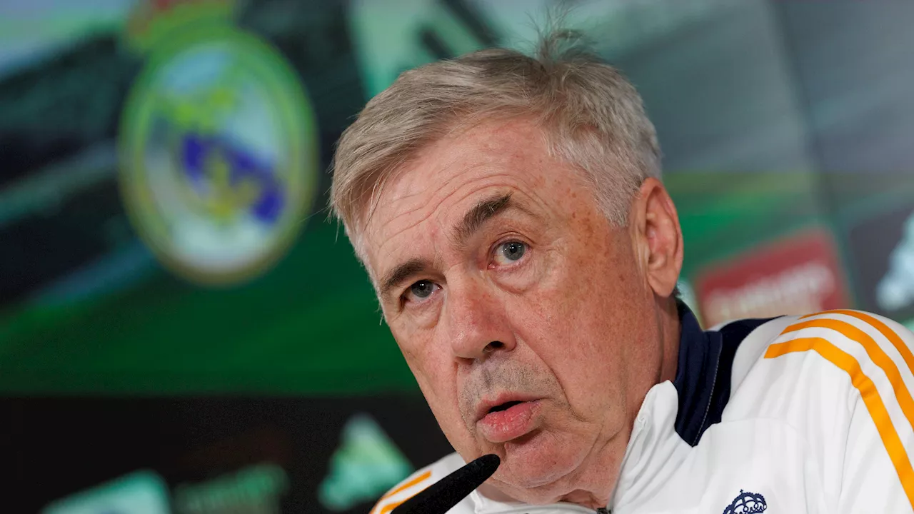 Ancelotti: ''Voy a dar minutos a jugadores que han jugado menos este año''