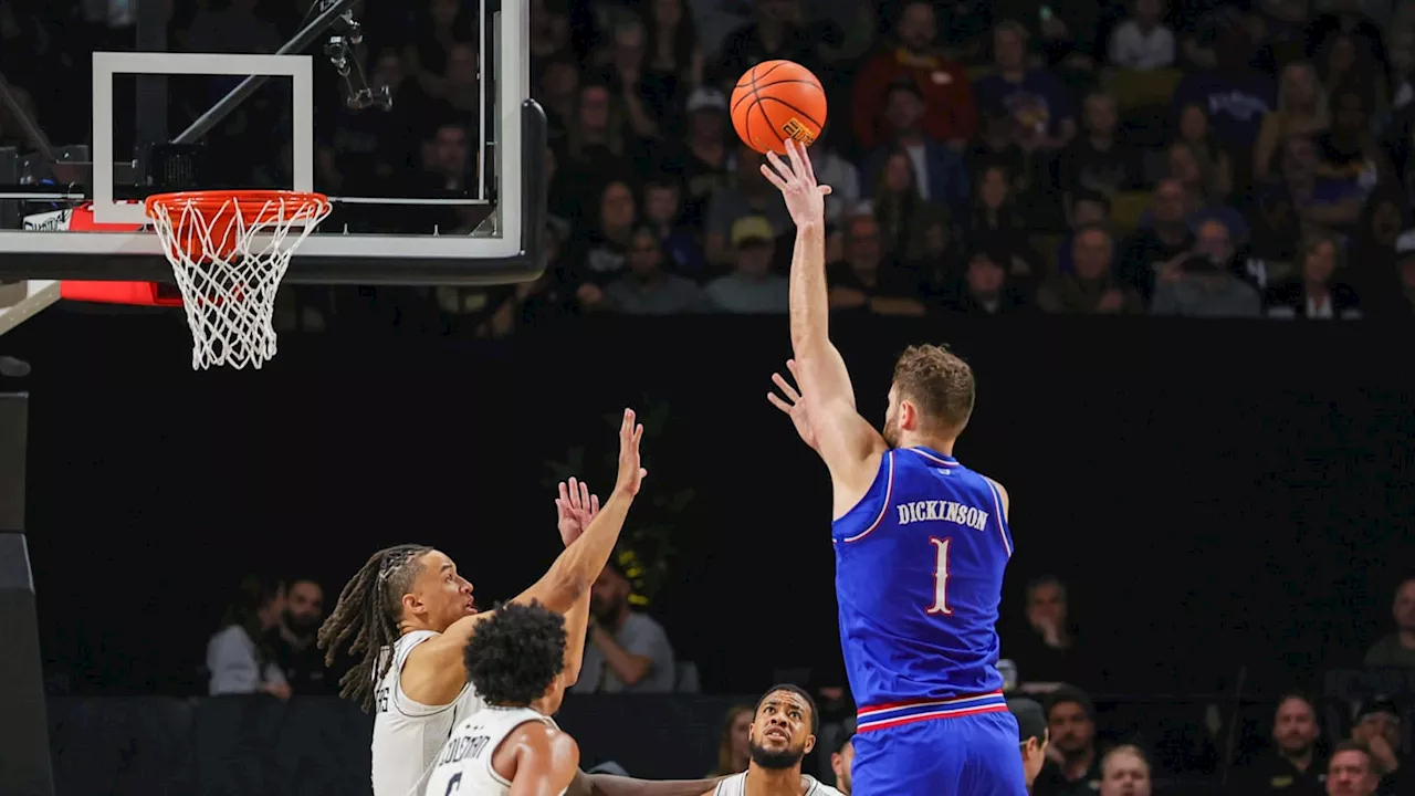 Kansas Dominates UCF, Dickinson Leads Charge