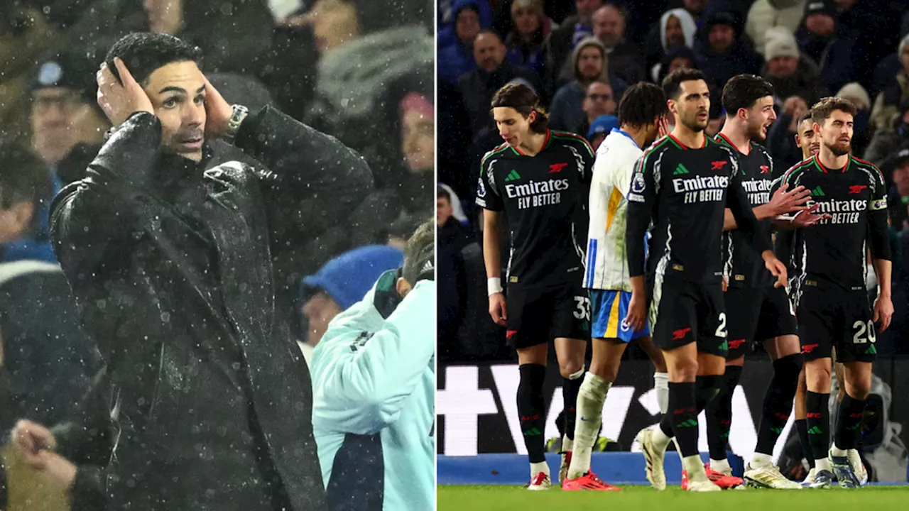 Arteta Explodes at Partey and Jesus After Arsenal Drop Points to Brighton