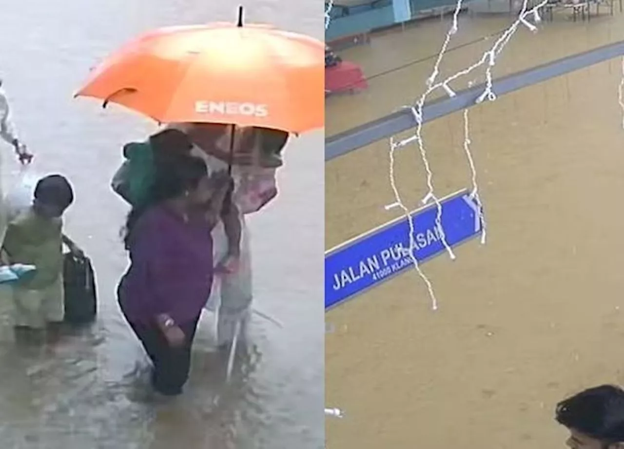 Klang Road Floods After Heavy Downpour