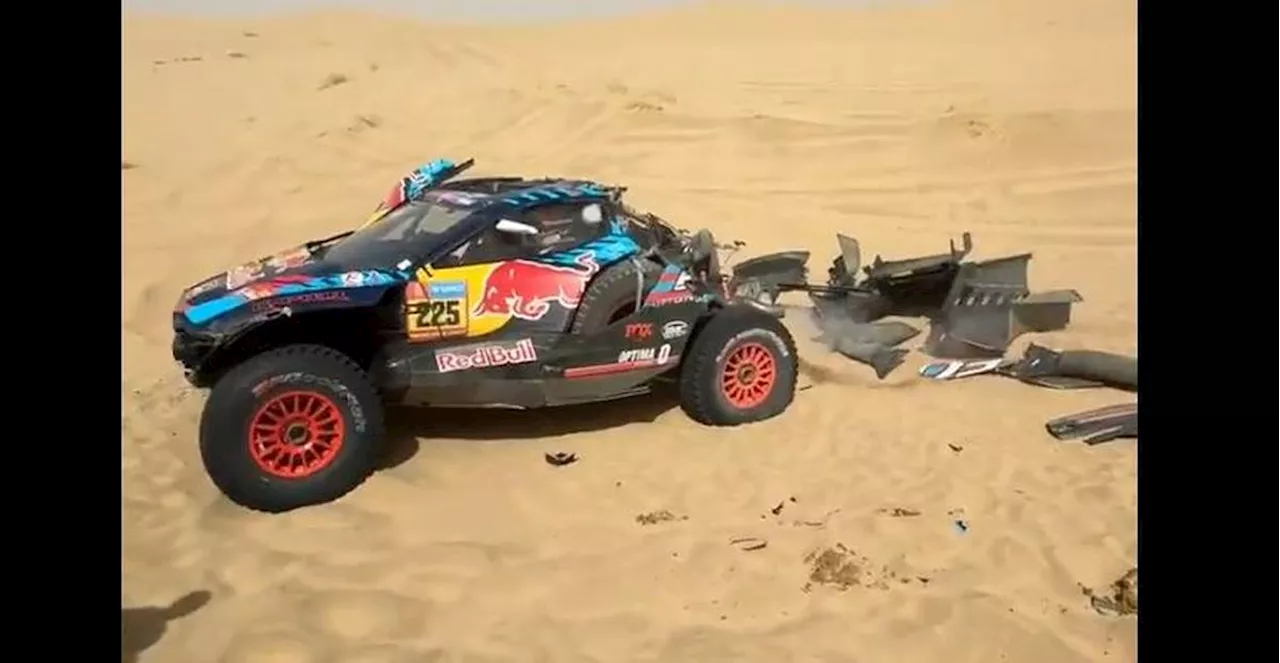 Vidéo. Dakar 2025 : Carlos Sainz part en tonneau et retourne sa voiture sur la 2e étape