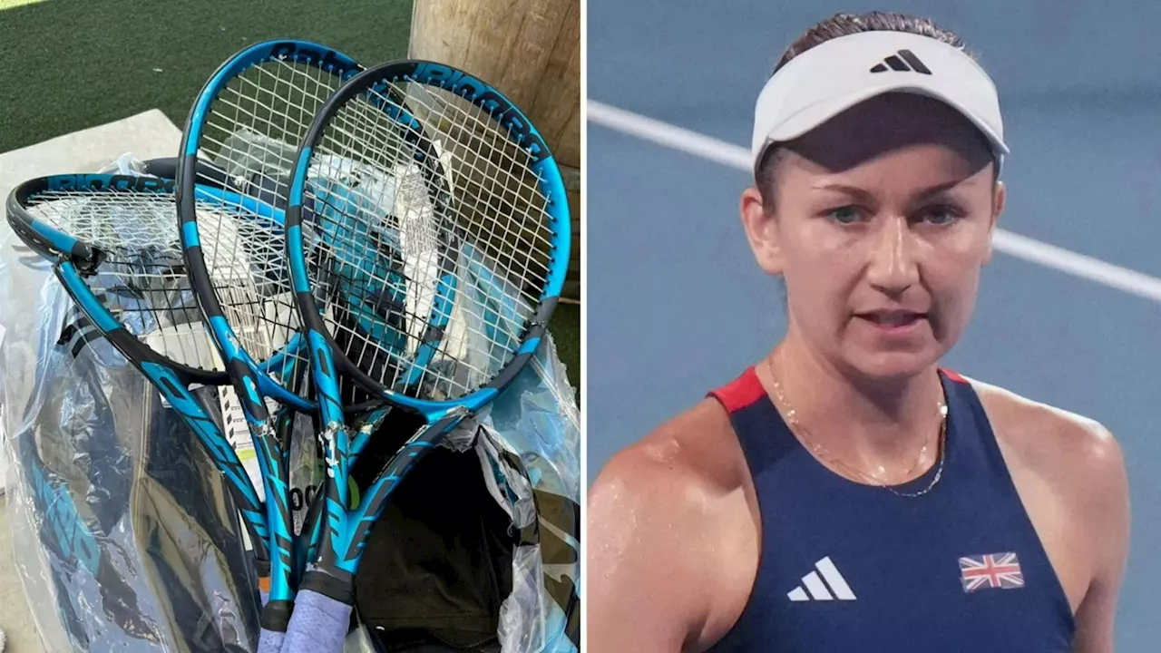 British Tennis Star Furiously Rants After Racquets Destroyed on Flight