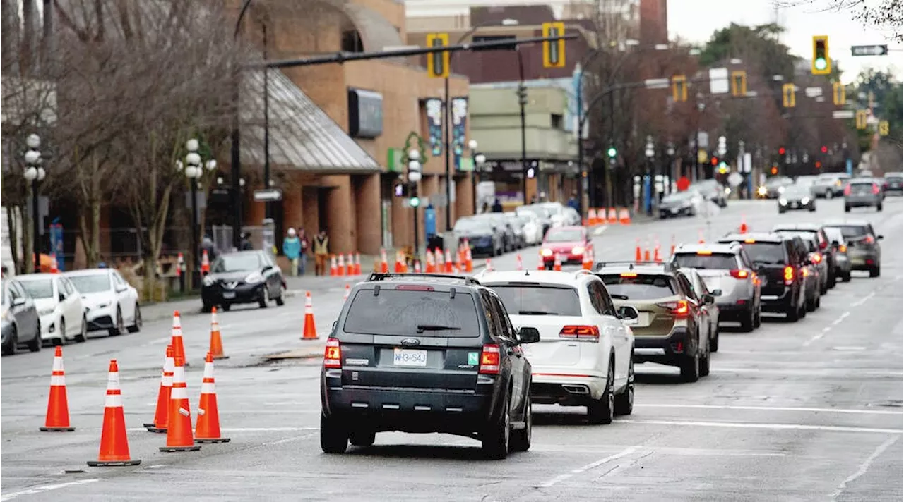 Victoria Downtown Faces Traffic Disruptions Due to Infrastructure Projects