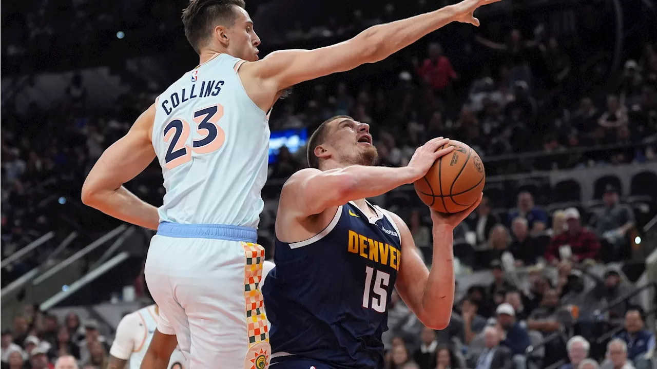 Jokic Leads Nuggets Past Spurs in Overtime