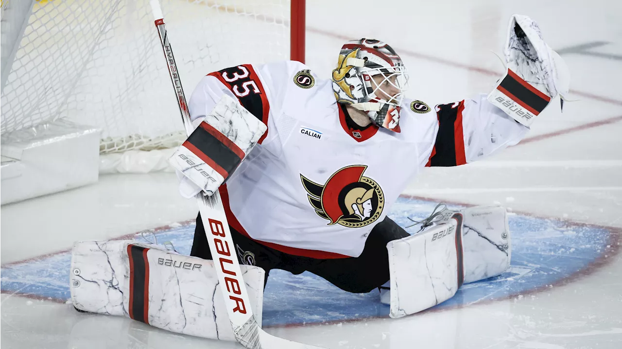 Senators Goaltender Ullmark Injured, Hamonic Out Weeks