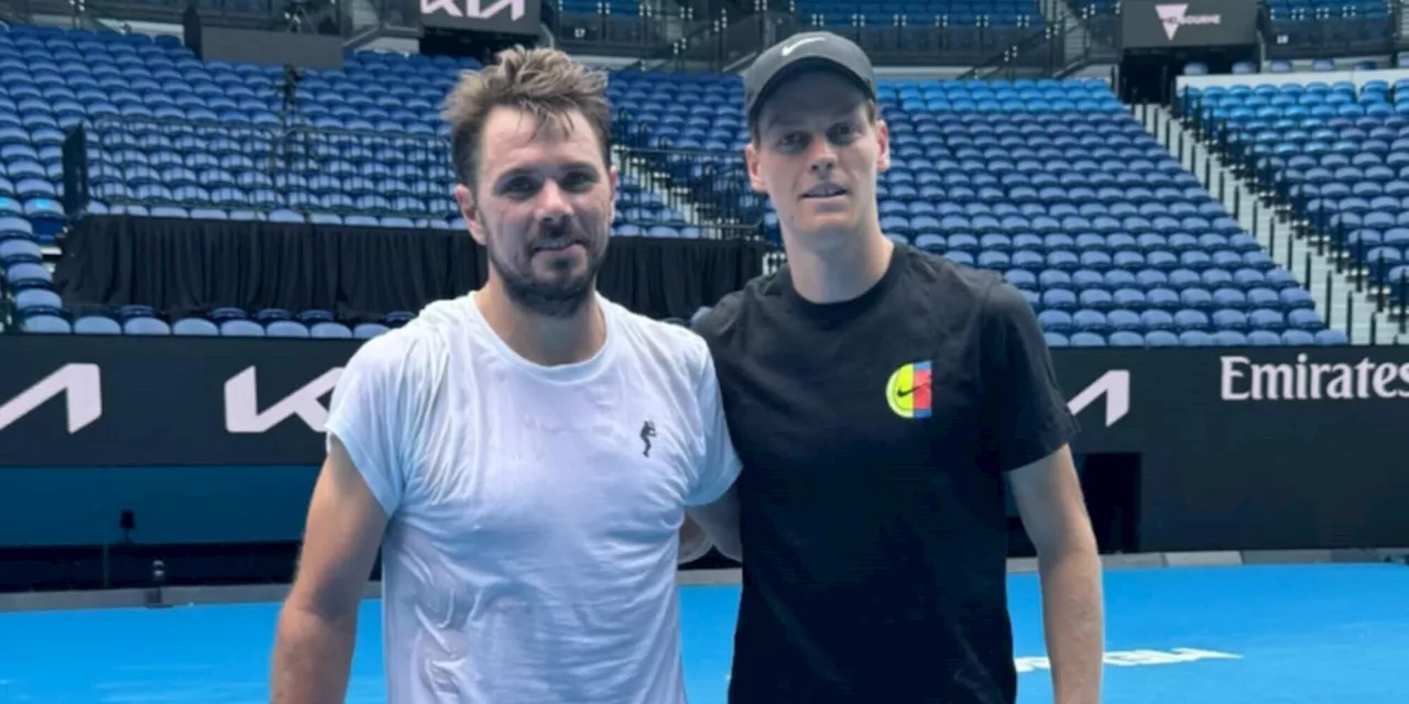 Sinner si allena con Wawrinka per gli Australian Open