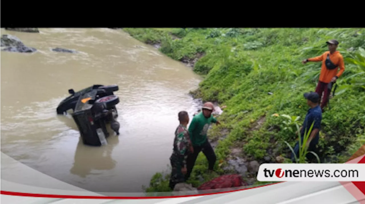 Sopir Diduga Ngantuk, Mobil Terjun Bebas ke Sungai, Satu Tewas