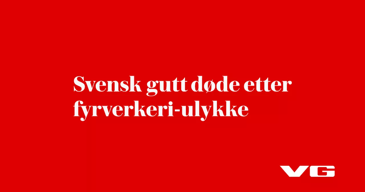 Fyrverkeriulykker i nabolandene: Flere omkommet