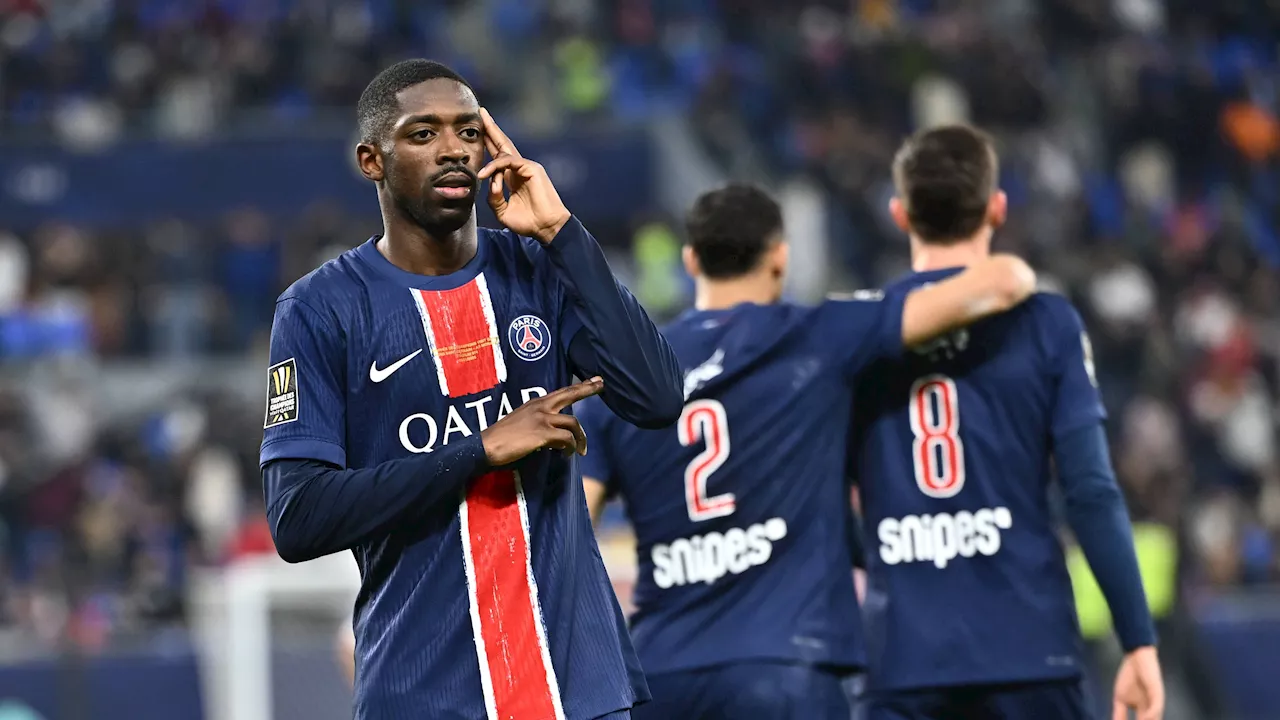 PSG wint Trophée des Champions dankzij Dembélé in blessuretijd