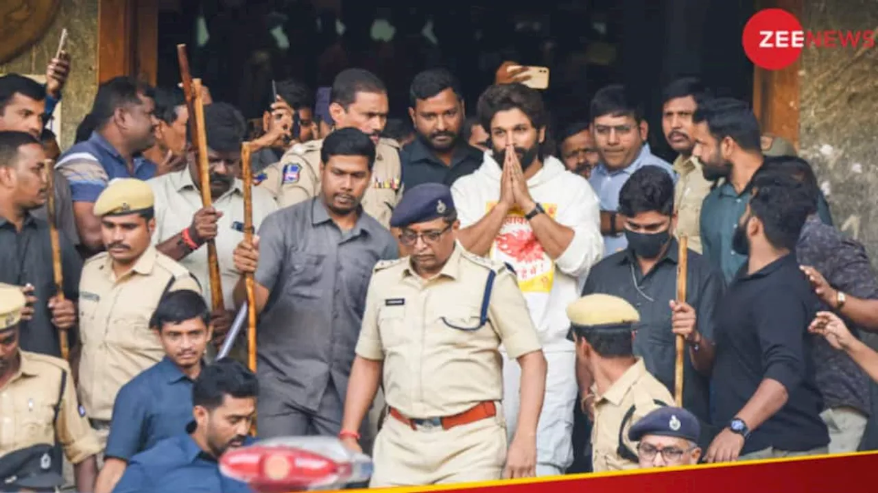 Allu Arjun Appears Before Police In Stampede Case As Part Of Bail Conditions