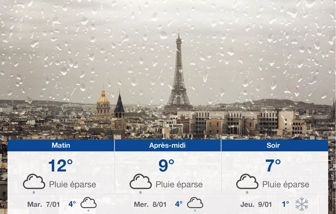 Météo Paris: prévisions du lundi 6 janvier 2025