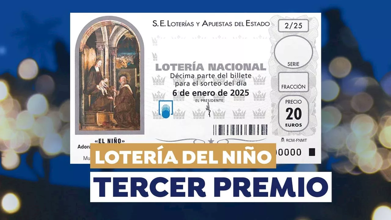 Cuánto se lleva Hacienda del Tercer Premio de la Lotería del Niño 2025