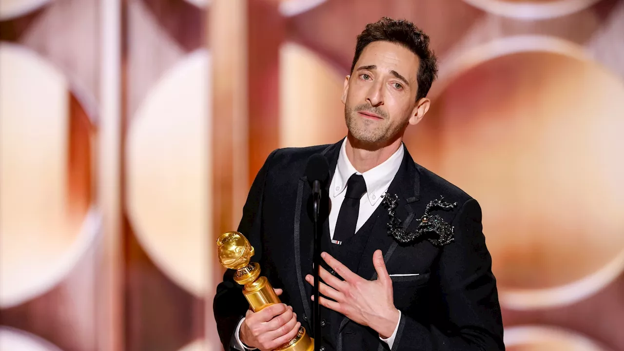 Adrien Brody Wins Golden Globe for Best Actor in a Drama