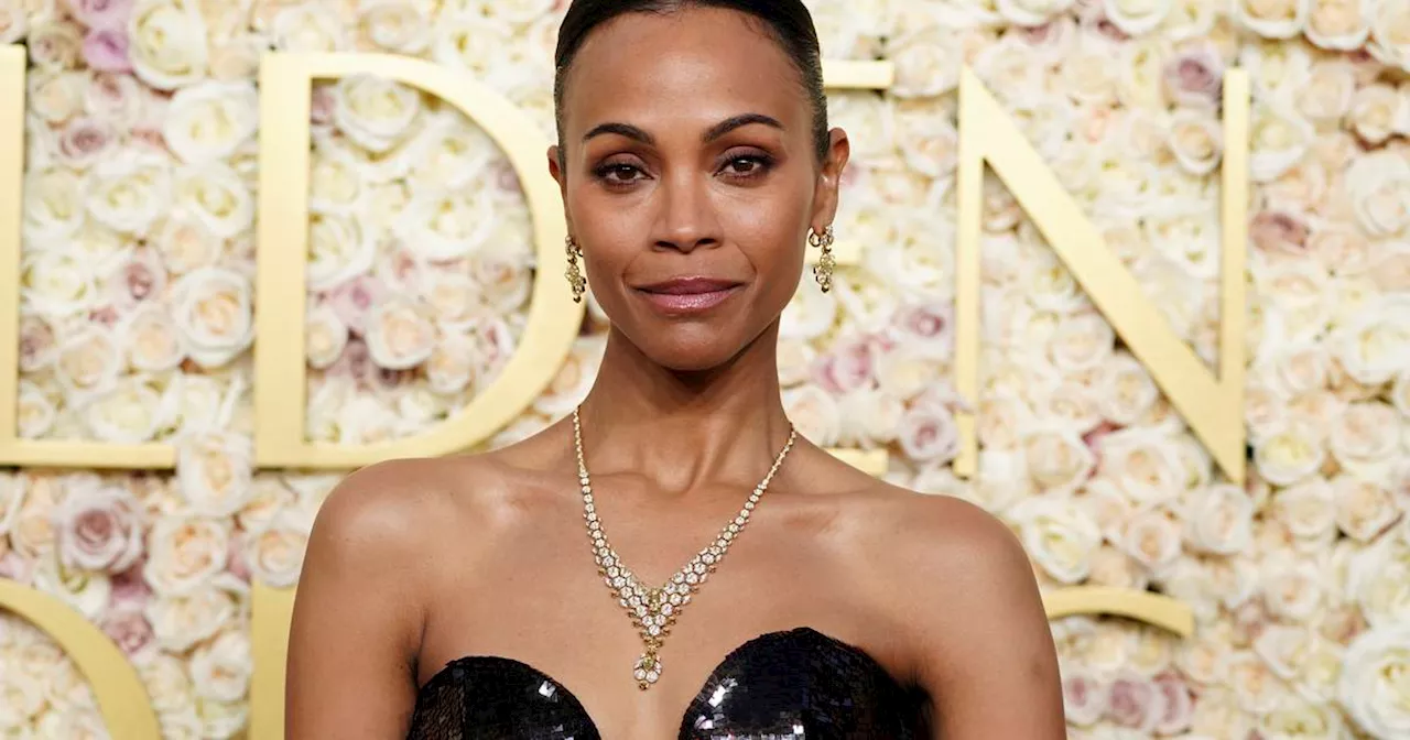 Zoe Saldana wins 1st award of the night as host Nikki Glaser gets Golden Globes underway