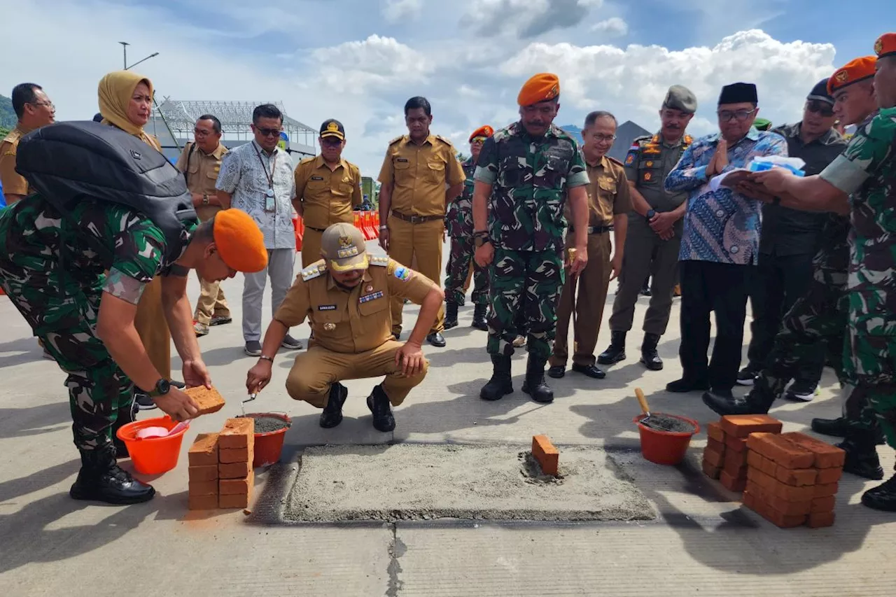 Bupati Garut Letakkan Batu Pertama Pembangunan Monumen Pesawat AS-202 Bravo