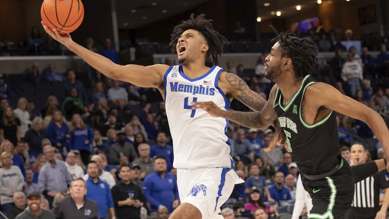 PJ Haggerty scores 27 to lead No. 21 Memphis over North Texas 68-64