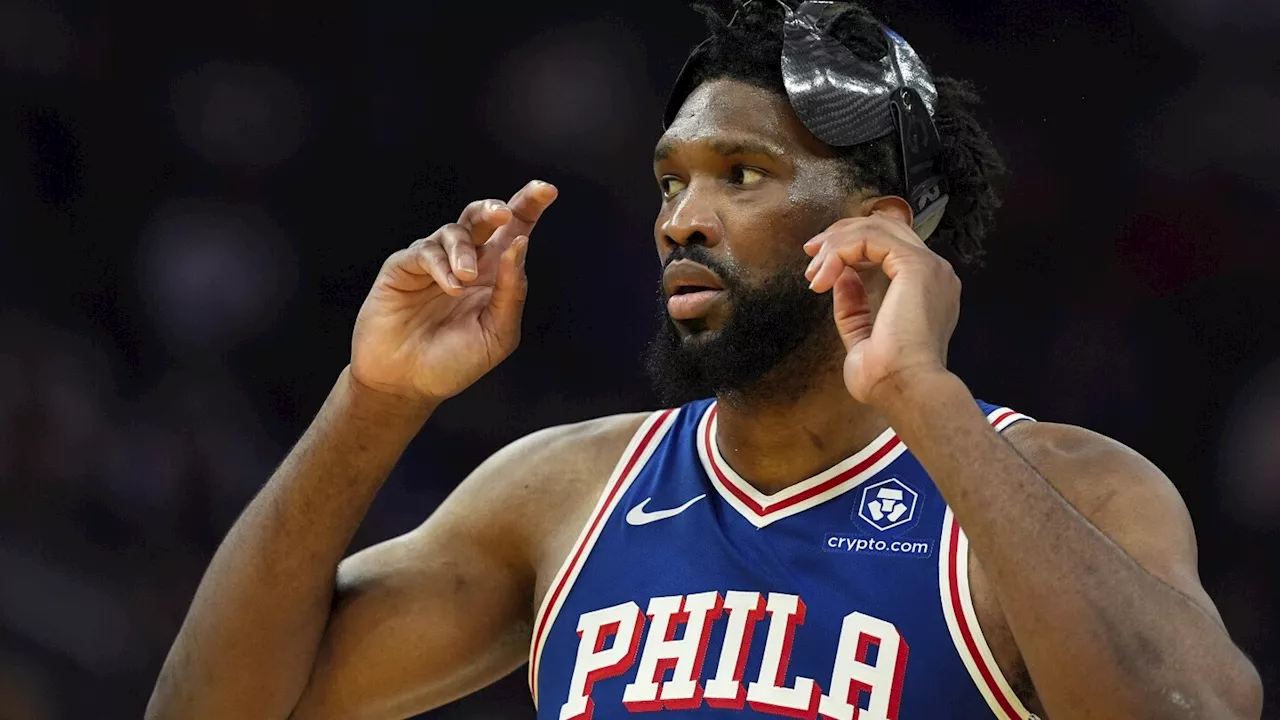 Sixers center Joel Embiid sidelined for game against the Suns due to left foot sprain