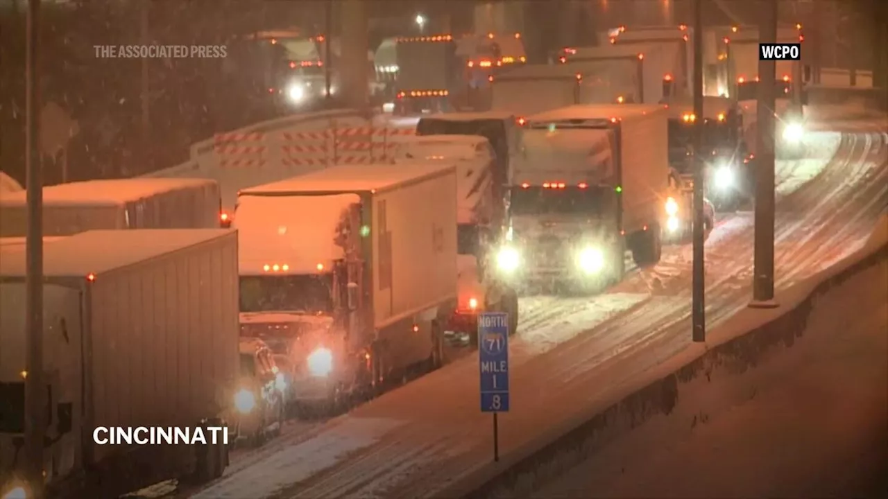 Winter weather causes nearly 7-hour traffic backup in Ohio