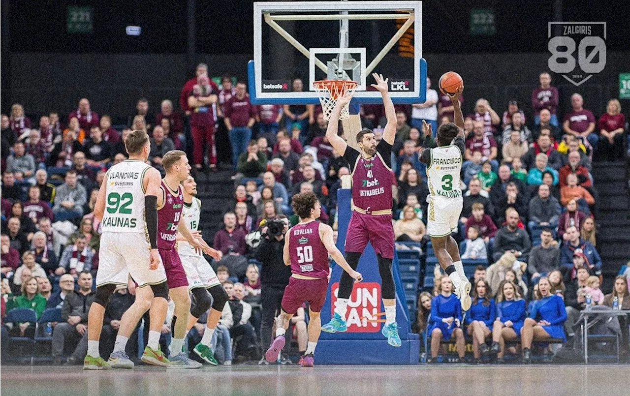 Sylvain Francisco Guide Zalgiris Kaunas à Victoire contre Lietkabelis