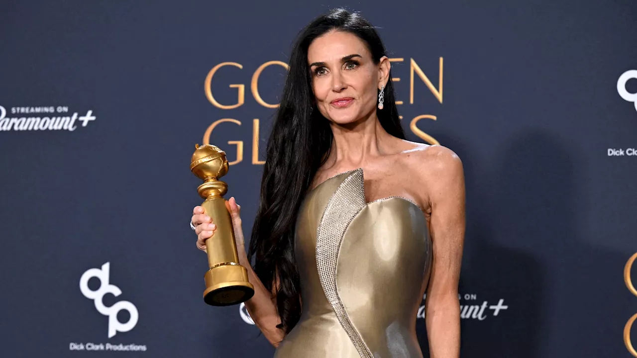 Demi Moore remporte le Golden Globe de la meilleure actrice dans une comédie