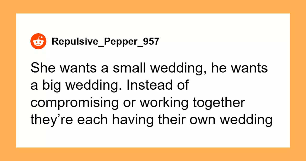 Bride And Groom Can’t Agree On Wedding, So They Have Two Events Instead