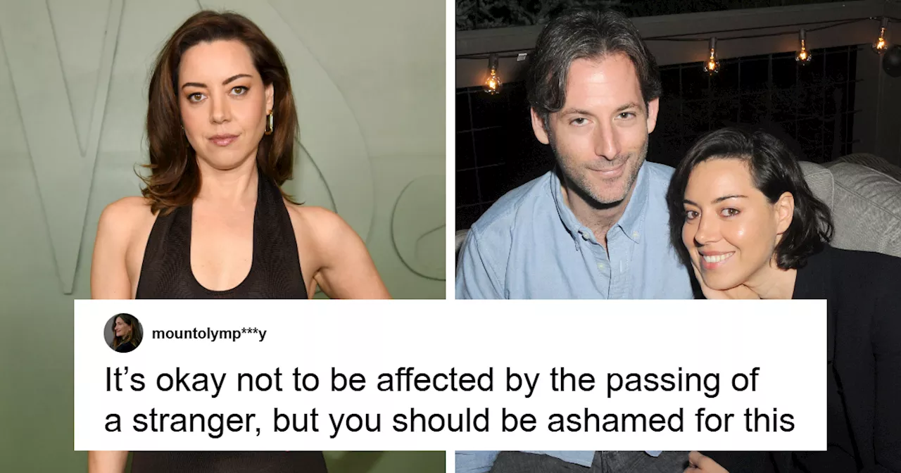 Social Media Users Mock Aubrey Plaza After Husband's Suicide