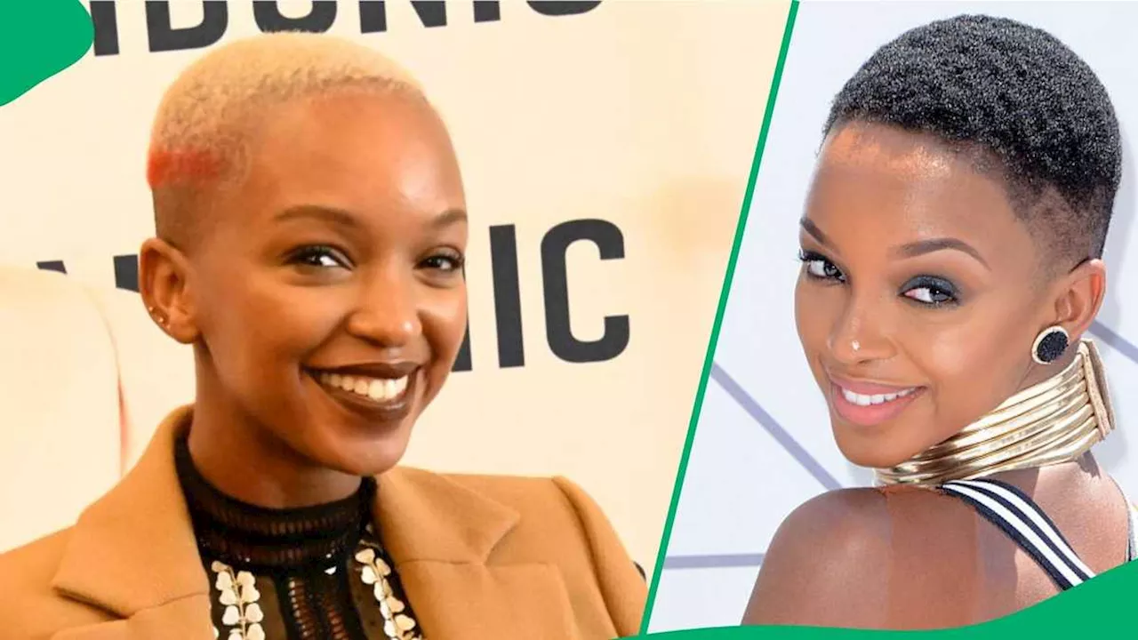 Nandi Madida Sets Social Media Ablaze with Sizzling Backless Orange Dress