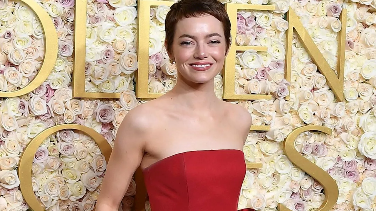 Emma Stone überrascht mit neuem Pixie-Schnitt bei den Golden Globes